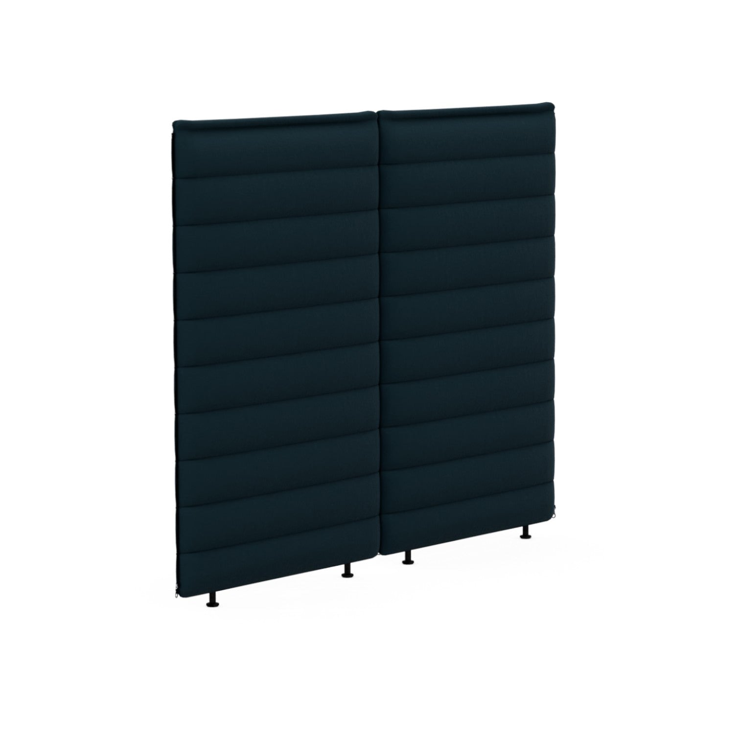 Alcove Plus Desk L + 2x Paravent, Volo, Teal blue