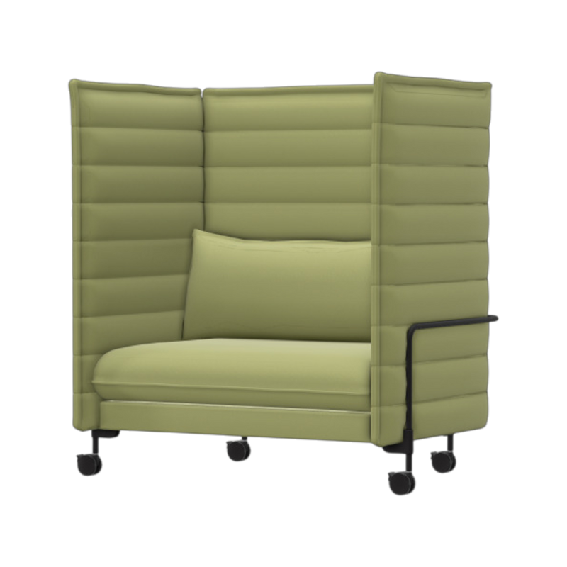 Alcove Love Seat, Track, Lime/Soft Mint
