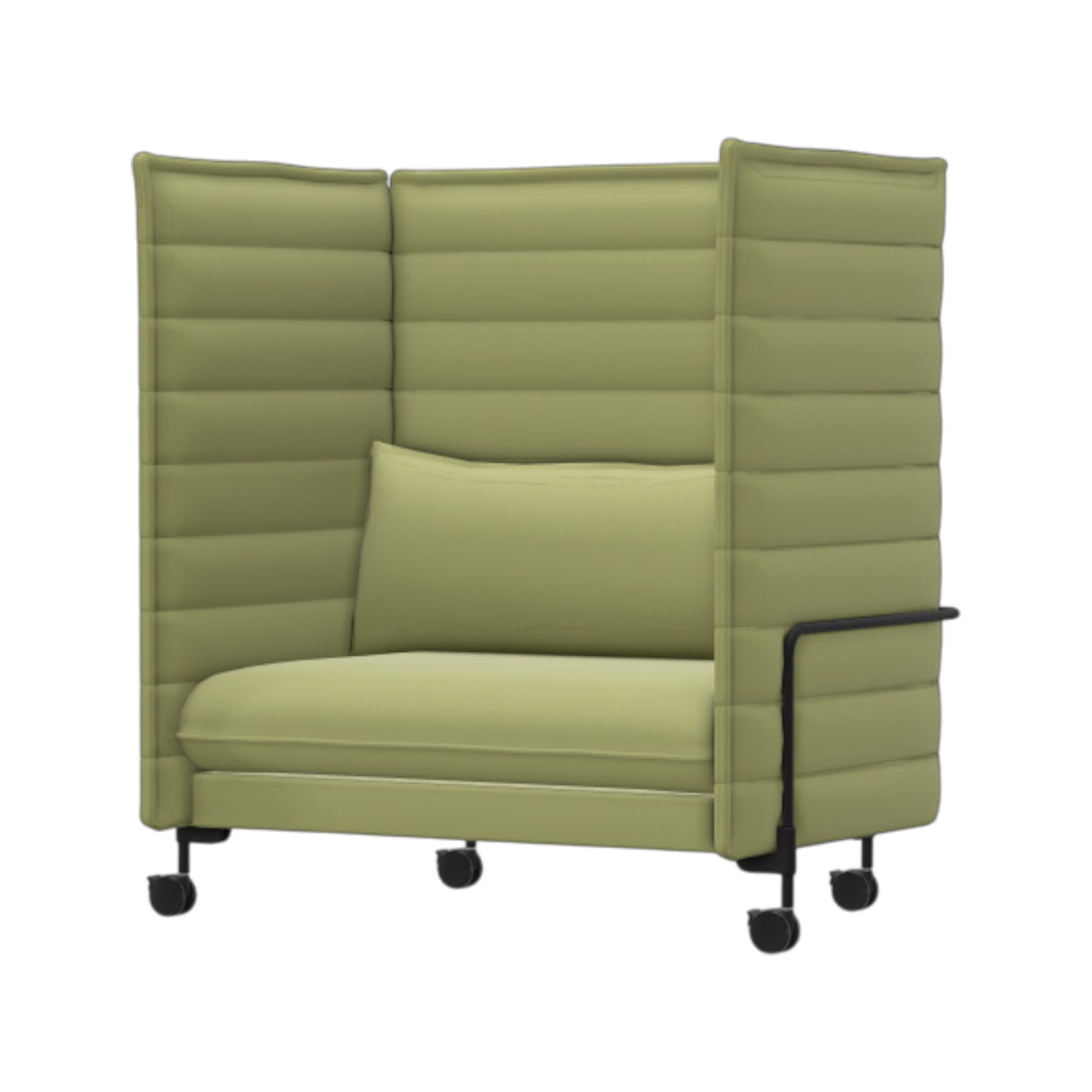 Alcove Love Seat, Track, Lime/Soft Mint