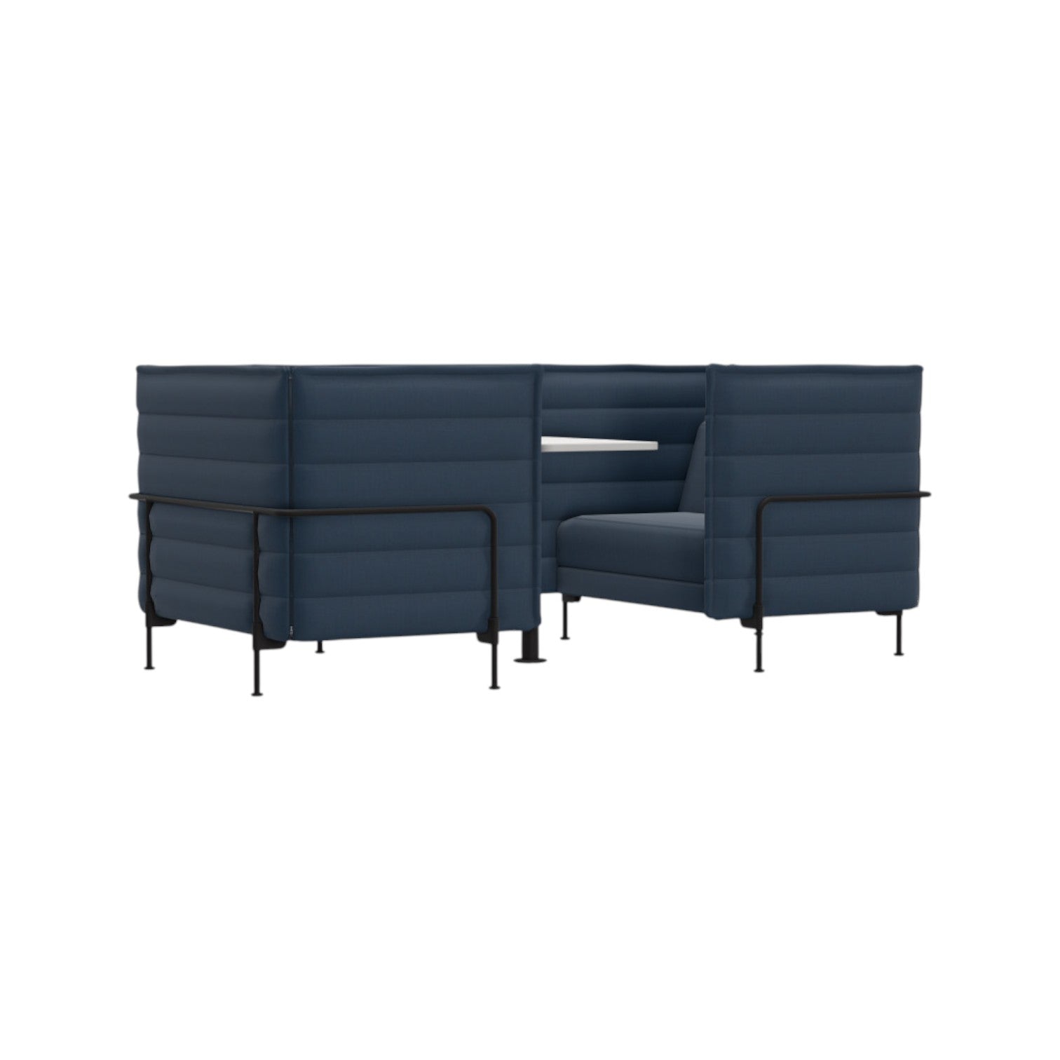 Alcove Cabin Love seat, Tress, Royal Blue Melange