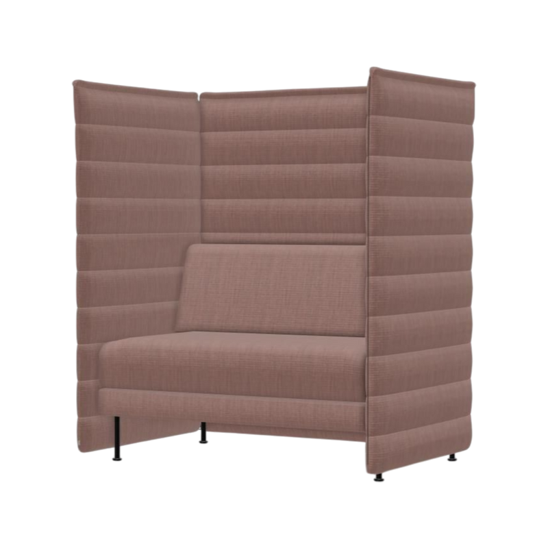 Alcove Plus Sofa Love Seat, Tress, Pale Rose Melange