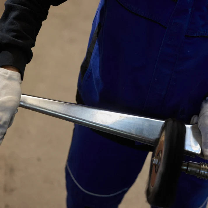 Eames Segmented Table Chrome, lengths 180-280 cm, width 130 cm