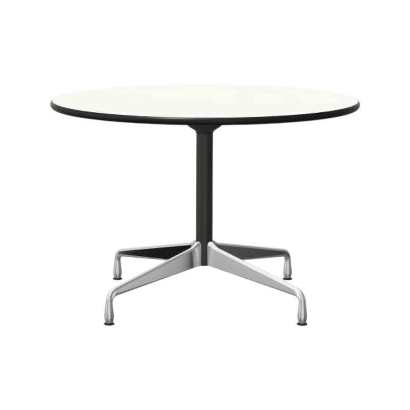 Eames Segmented Table ø110cm, white laminate